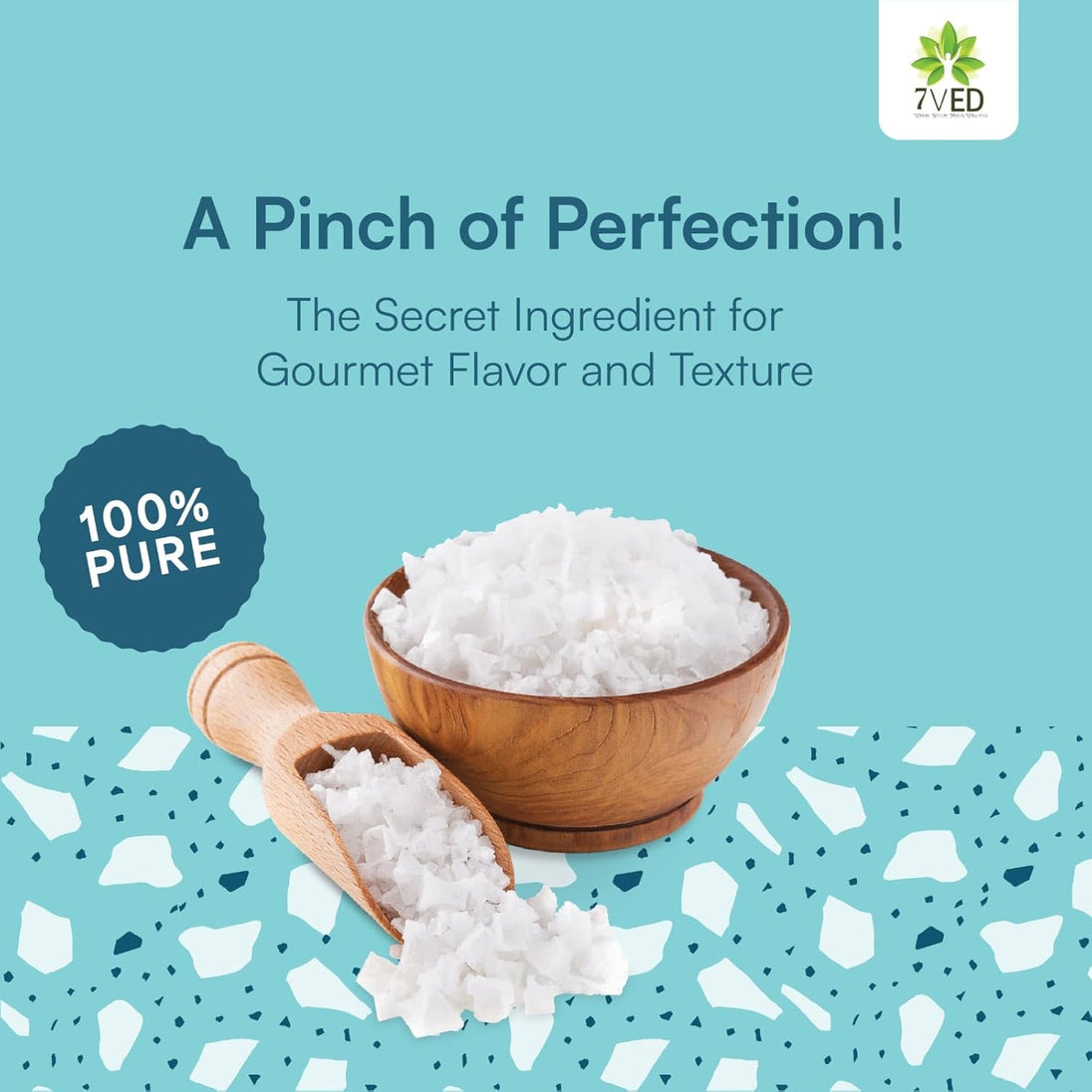 7VED Raw Sea Salt – 850 gms. Pure Coastal Salt, Unprocessed, Rich in 74 Essential Trace Minerals - Zircon Ventures