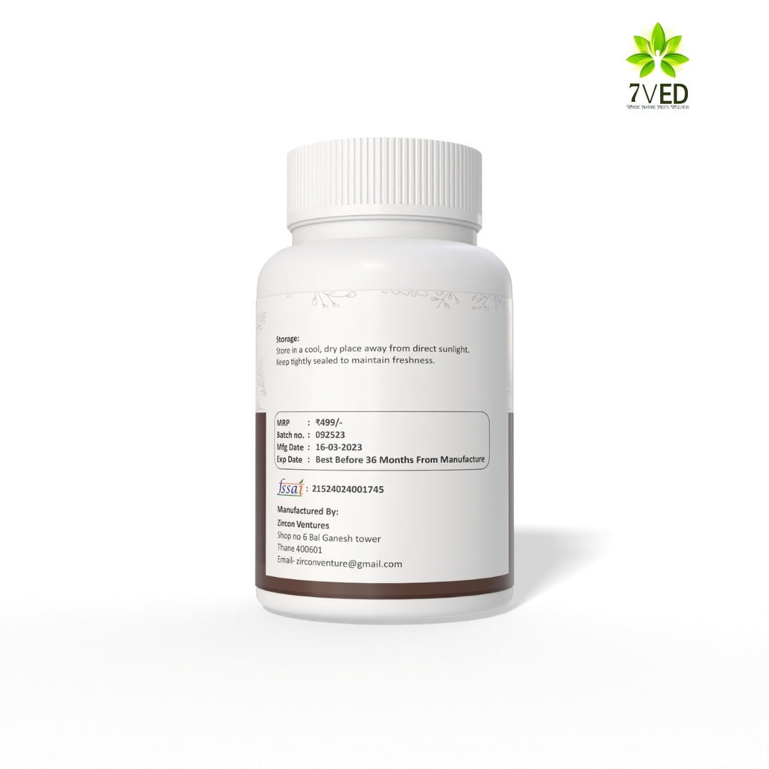 7VED Safed Musli Powder – 100g | Pure Chlorophytum Borivilianum | Ayurvedic Strength & Vitality Booster | Supports Immunity, Energy & Reproductive Health | No Additives - Zircon Ventures