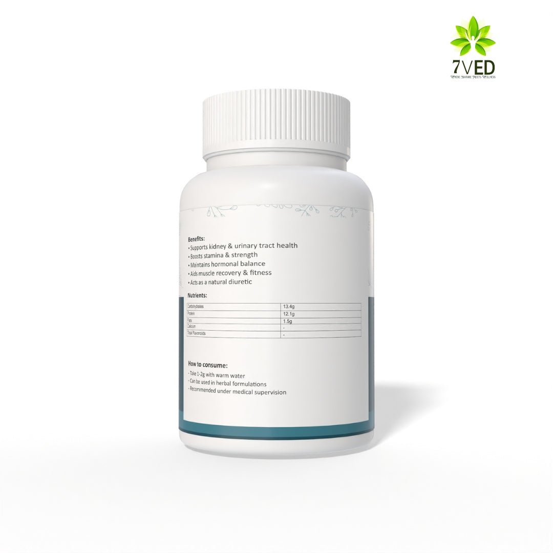 7VED Gokhru Powder | 100g | Pure Tribulus Terrestris | Ayurvedic Herbal Supplement for Vitality, Strength & Wellness | Natural & Sun - Dried | No Additives - Zircon Ventures