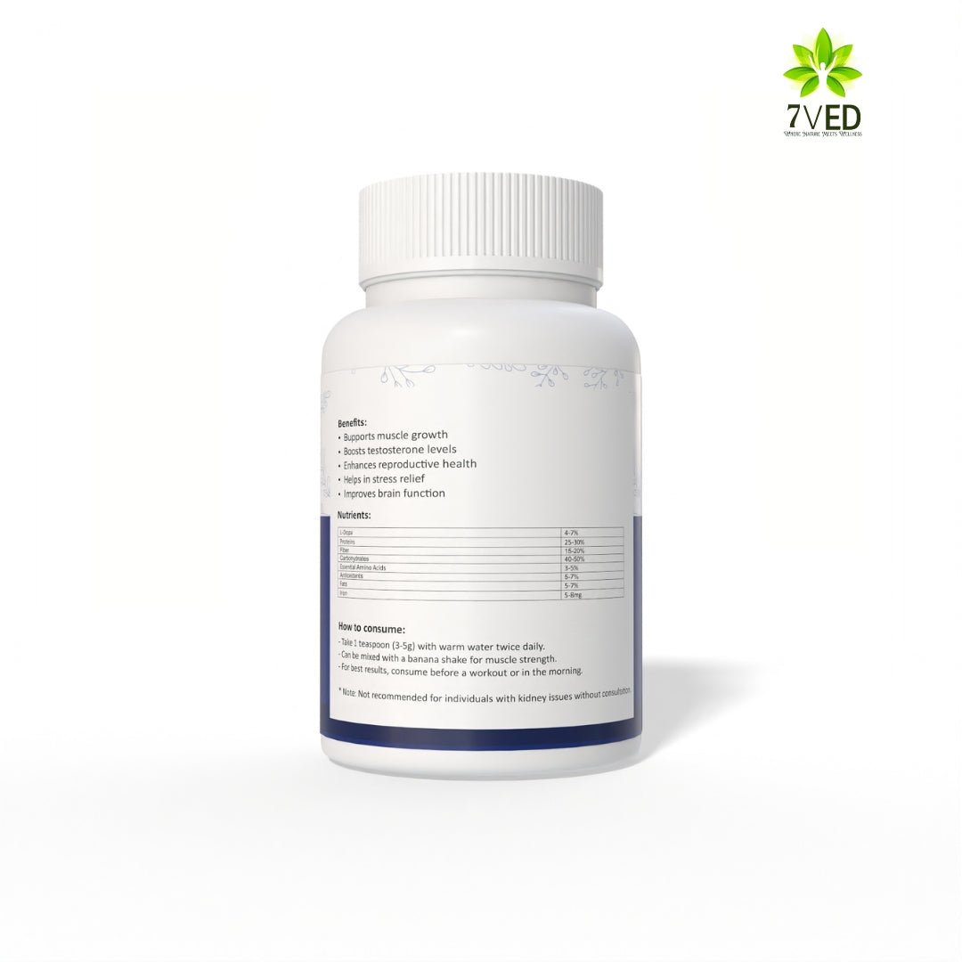 7VED Kaunch Beej Powder – 100g | Pure Mucuna Pruriens | Ayurvedic Supplement for Strength, Stamina & Hormonal Balance | Natural Vitality & Fertility Booster | No Additives - Zircon Ventures