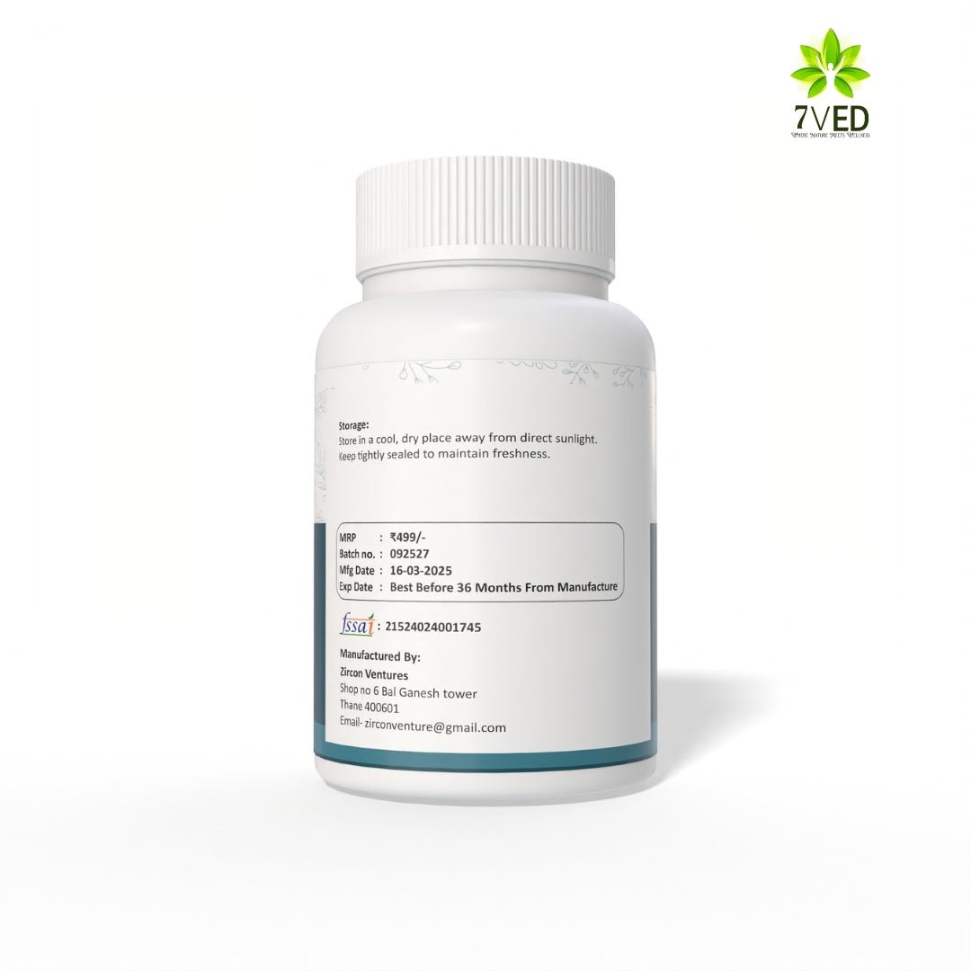 7VED Gokhru Powder | 100g | Pure Tribulus Terrestris | Ayurvedic Herbal Supplement for Vitality, Strength & Wellness | Natural & Sun - Dried | No Additives - Zircon Ventures