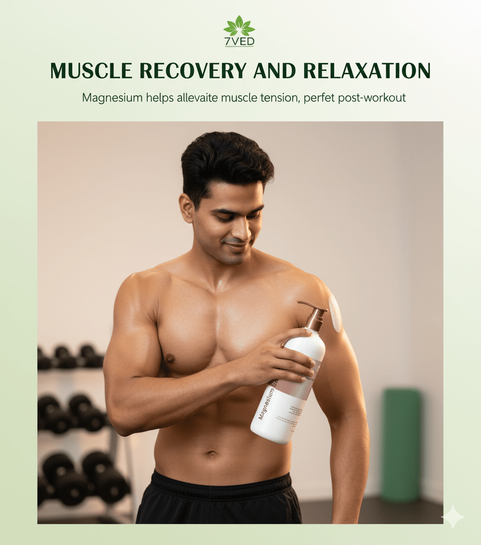 7VED Premium Magnesium Body Lotion for Muscle Recovery & Relaxation - Zircon Ventures
