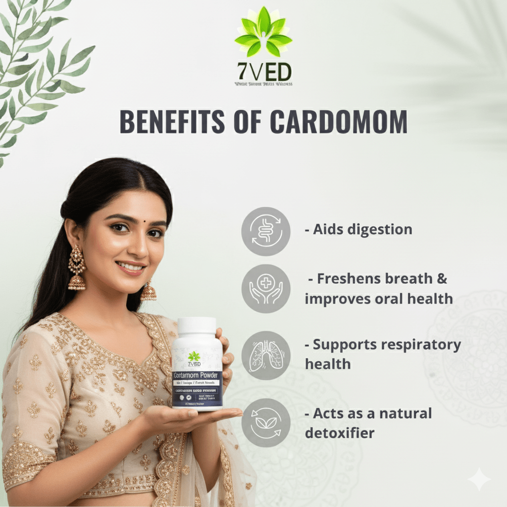 7Ved Cardamom Powder – Aromatic Digestive & Mood Enhancer - Zircon Ventures