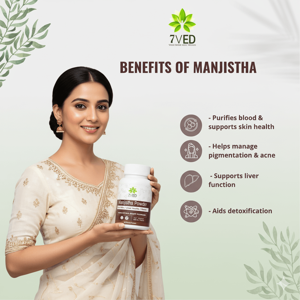 7VED Manjistha Powder - Natural Blood Purifier & Skin Toner - Zircon Ventures