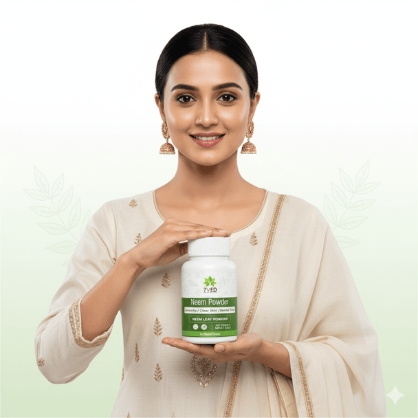 7VED Neem Powder - Natural Solution for Skin & Hair Care - Zircon Ventures