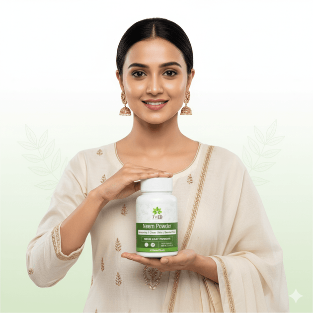 7VED Neem Powder - Natural Solution for Skin & Hair Care - Zircon Ventures