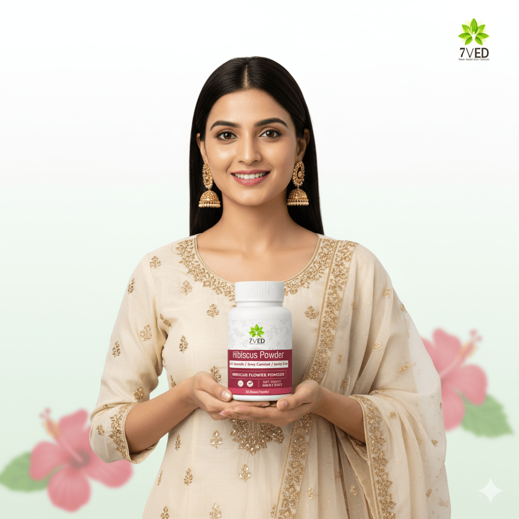 7VED Hibiscus Powder for Hair Growth & Thickening | Natural Hair Mask for Shine, Softness & Scalp Health - Zircon Ventures