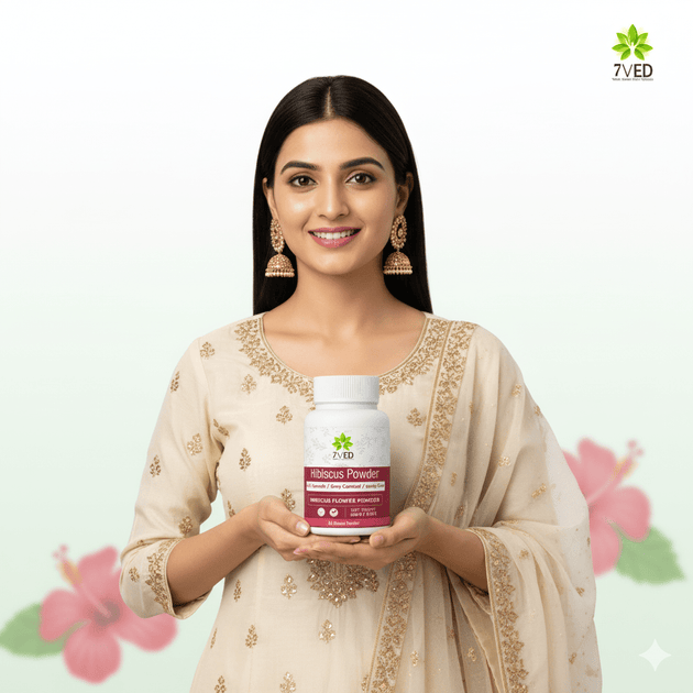 7VED Hibiscus Powder for Hair Growth & Thickening | Natural Hair Mask for Shine, Softness & Scalp Health - Zircon Ventures