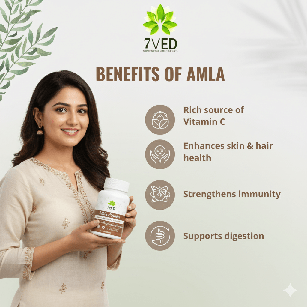 7Ved Amla Powder – Rich in Vitamin C | Hair & Skin Care - Zircon Ventures