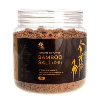 7VED Bamboo Salt, 1kg - Antioxidant, Anti-inflammatory, Supports Joint